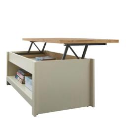 Rackhams Lisbon Lift Up Coffee Table - Light Grey - thumbnail 3