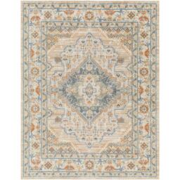 Rackhams Lillian-Washable Brown Blue Traditional Vintage Boho Rug - 80 x 220 cm - thumbnail 2