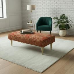 Rackhams Designer Hallway Seating Bench – Contemporary Upholstered Footrest - Handcrafted UK Bench by istools - 40 x 18 Inches (102 x 46cm) - thumbnail 4