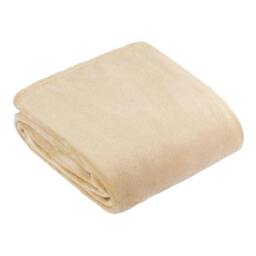 Rackhams Harrow Fleece Throw - Natural - 140cm x 180cm - Natural - 100% Polyester - thumbnail 2