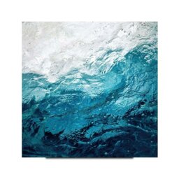 Rackhams Abstract Glass Wall Art 7 - 50x50cm - Tempered Glass (4 mm) - thumbnail 3