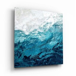 Rackhams Abstract Glass Wall Art 7 - 50x50cm - Tempered Glass (4 mm)