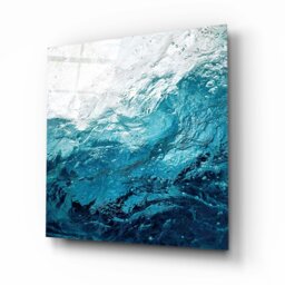 Rackhams Abstract Glass Wall Art 7 - 50x50cm - Tempered Glass (4 mm) - thumbnail 2