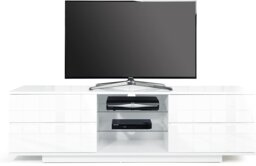 "Rackhams AVITUS High Gloss White with 4-White Drawers for 32""-65"" LED/OLED/LCD TV Cabinet - FULLY ASSEMBLED" - thumbnail 4