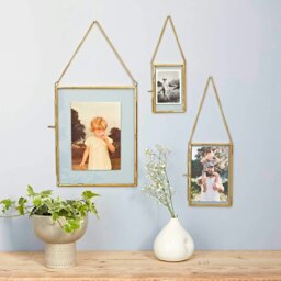 "Rackhams Dia Gold Recycled Glass Hanging Photo Frame - 8"" x 6""" - thumbnail 6