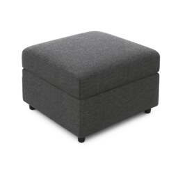 Rackhams Byron Dundee Chenille Fabric Footstool - Silver - thumbnail 2