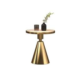 Rackhams Modern Side Table, Black/ Gold - 60CM - D - thumbnail 6