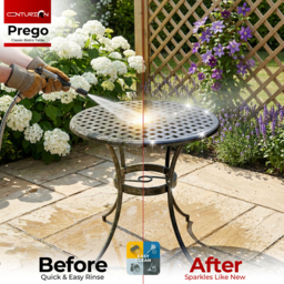 Rackhams PREGO Garden and Patio Black Cast Aluminium Bistro Table - thumbnail 6