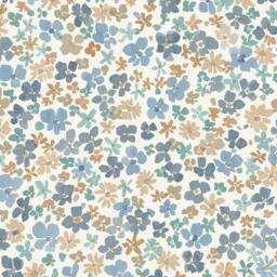 Rackhams Veronica Ditsy Daisy Floral Nursery Textured Wallpaper, Blue - thumbnail 1