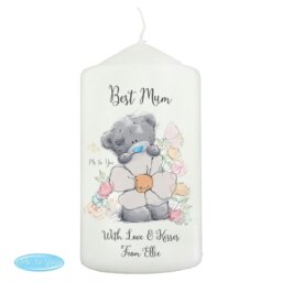 Rackhams Personalised Me to You Floral Pillar Candle - thumbnail 2