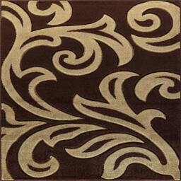Rackhams Carved Rug Florence - Brown Green - 60cm x 220cm (2ft x 7.2ft) - thumbnail 2