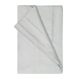 Rackhams Egyptian Cotton Plain Flat Sheet - Platinum - Platinum - Single - 100% Egyptian Cotton - thumbnail 1