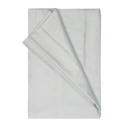 Rackhams Egyptian Cotton Plain Flat Sheet - Platinum - Platinum - Single - 100% Egyptian Cotton - thumbnail 2