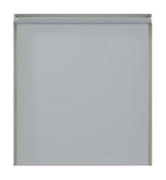 Rackhams Light Grey Plain Straight Edge Daylight Roller Blind - 120cm