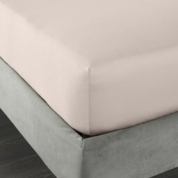 Rackhams 400 Thread Count Cotton Sateen Fitted Sheet - Pink - King - thumbnail 2