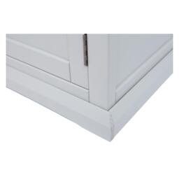 Rackhams Loreo Light Grey 2 Drawer 2 Door Sideboard Brass Knob