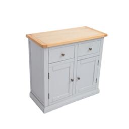 Rackhams Loreo Light Grey 2 Drawer 2 Door Sideboard Brass Knob - thumbnail 4