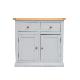 Rackhams Loreo Light Grey 2 Drawer 2 Door Sideboard Brass Knob - thumbnail 2