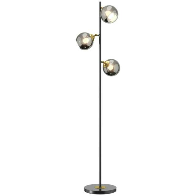 Rackhams Tree Floor Lamp for Living Room Bedroom with 3 Light, Modern Standing Lamp, (Bulb not Included), 162cm, Grey - image 1