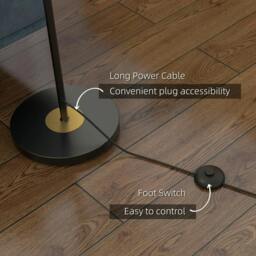 Rackhams Tree Floor Lamp for Living Room Bedroom with 3 Light, Modern Standing Lamp, (Bulb not Included), 162cm, Grey - thumbnail 6