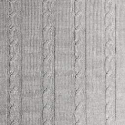 Rackhams Stone Grey Cable Stitch Cushion - thumbnail 2