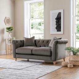 Rackhams Soho Medium Sofa - Velvet Ochre - thumbnail 3