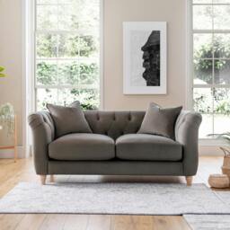 Rackhams Soho Medium Sofa - Velvet Ochre - thumbnail 2