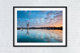 Rackhams Thurne Reflections - Framed Print 30 x 20 inch