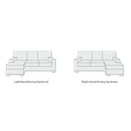 Rackhams Valentina Three Seater Sofa, Four Seater, Corner Sofa, Velvet - 245cm - thumbnail 6