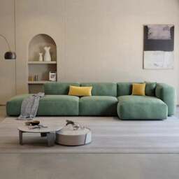 Rackhams Valentina Three Seater Sofa, Four Seater, Corner Sofa, Velvet - 245cm - thumbnail 3