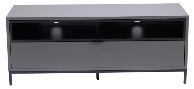 Rackhams Chaplin TV-Stand with 1 Flap Charcoal - Grey - image 1
