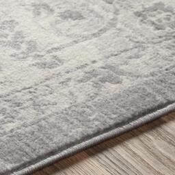 Rackhams Monaco-Vintage Grey Ivory Cream Traditional Boho Rug - 160 x 220 cm - thumbnail 3