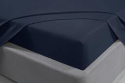 Rackhams 100% Brushed Cotton Flannelette Luxury 35cm Deep Fitted Sheet- Navy - Super King (182cm x 200cm) + 35cm Deep - thumbnail 2