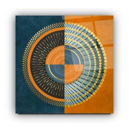 Rackhams Abstract Glass Wall Art 15 - 50x50cm - Tempered Glass (4 mm) - thumbnail 3
