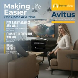 Rackhams Avitus Gloss Black Designer Stand up to 65inch Flat Screen LED and LCD TV Cabinet - thumbnail 5