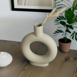 Rackhams Donut Round Ceramic Vase - thumbnail 1