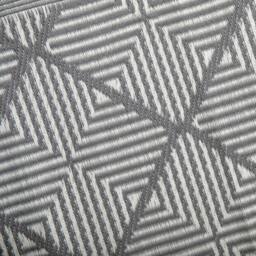 Rackhams 1.5m x 2.1m Alexandria Large Outdoor Alfresco Patio Rug Mat in Grey - thumbnail 6