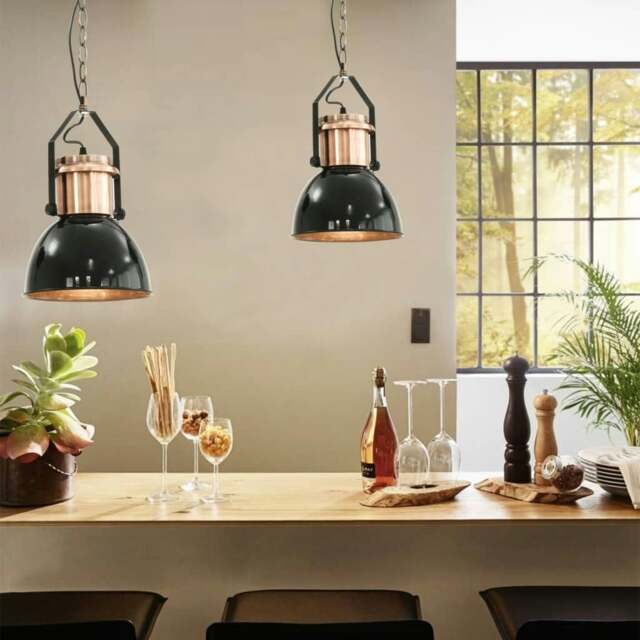 Rackhams Ceiling Lamp 2 pcs Black Round E27