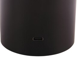 Rackhams Designer Flat Cone Mushroom Rechargeable and Dimmable Table Lamp in Matte Black - thumbnail 3