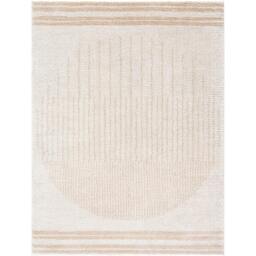 Rackhams Fossay Shaggy FSG2306 Washable Beige Brown Green Global High Pile Rug - 140 x 200 cm - thumbnail 2
