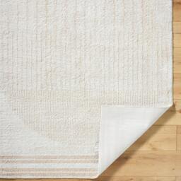 Rackhams Fossay Shaggy FSG2306 Washable Beige Brown Green Global High Pile Rug - 140 x 200 cm - thumbnail 4