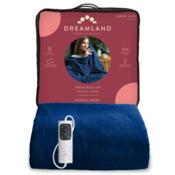 Rackhams Snuggle Up Heated Throw Electric Blanket - Navy Blue - 120cm x 160cm - thumbnail 6