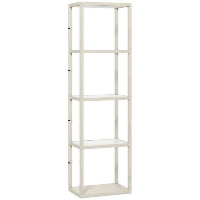 Rackhams Four-Shelf Floor Lamp - Bleached Oak