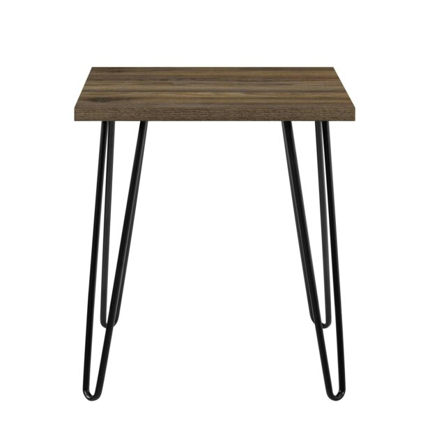 Rackhams Owen Retro End Table in Walnut Look - Brown - image 1