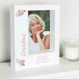 Rackhams Personalised Floral 5x7 Box Photo Frame - thumbnail 4
