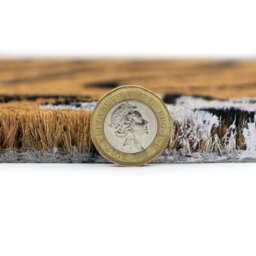 Rackhams Eco-Friendly Latex Backed Coir Entrance Doormat, 40x70cm - Our Happy Home - 1 - Brown - thumbnail 5