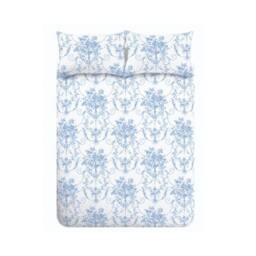 Rackhams Antoinette Damask Reversible Duvet Cover Set Blue - King - Blue - thumbnail 5
