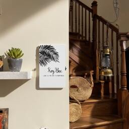 "Rackhams 6-Key Hook Holder Cabinet - ""Love Is The Key"" (Palm Leaf)" - thumbnail 3