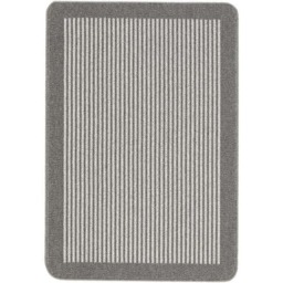Rackhams Washable Striped Grey Mat and Runner - 50X80 cm - thumbnail 5