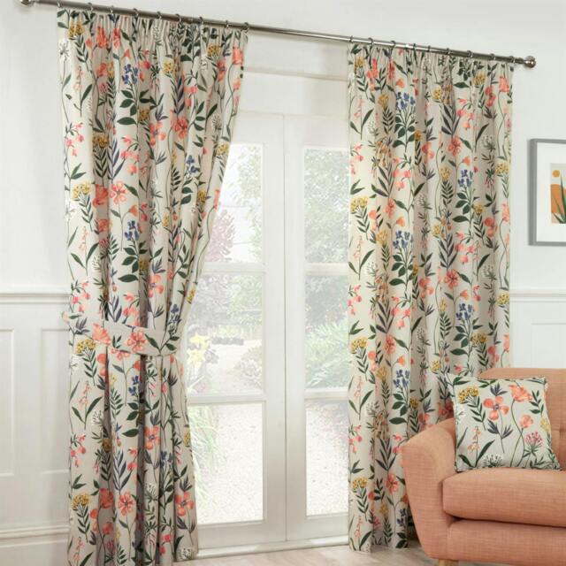 "Rackhams Meadow Multi Pencil Pleat Curtains - 46"" x 54"""